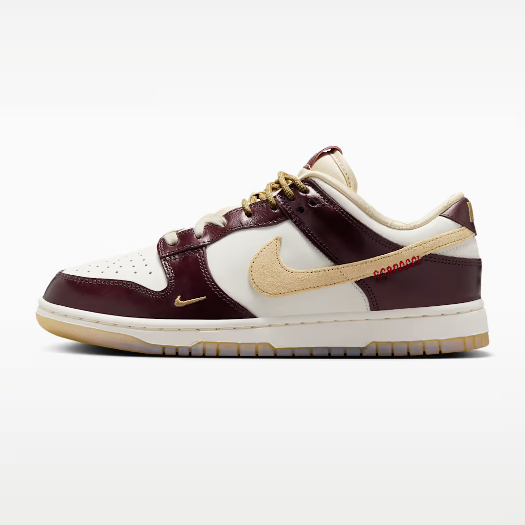 Nike Dunk Low LX  Sail/Sail/Burgundy Crush/Team Gold