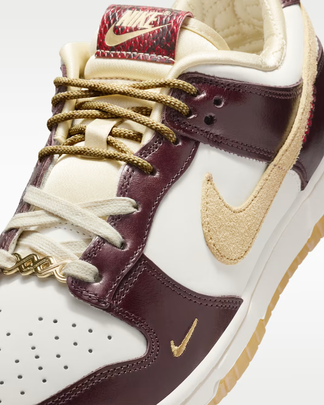 Nike Dunk Low LX  Sail/Sail/Burgundy Crush/Team Gold